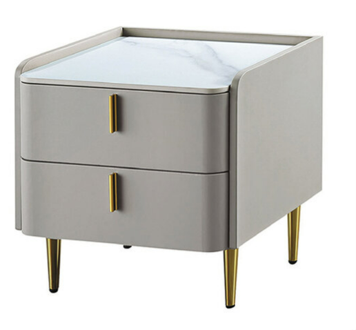 C279-15 6010床頭櫃 灰皮