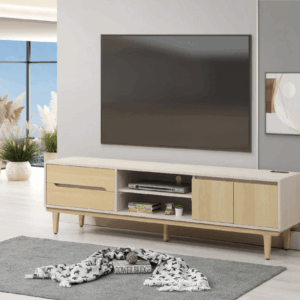 612-2帕特6尺開門電視櫃 附電線孔x2 門內無隔板