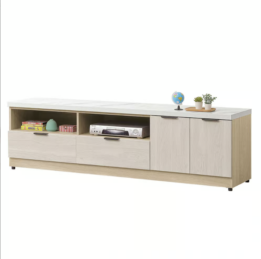 596-4庫克6尺電視櫃 (附2個電線孔，開門內無隔板)