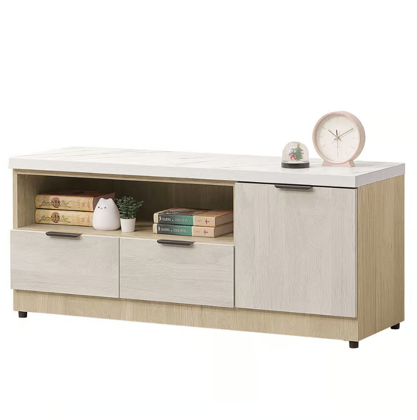 596-5庫克4尺電視櫃 (附1個電線孔，開門內無隔板)