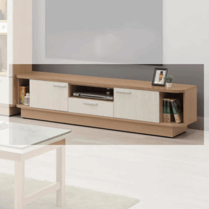 613-3 喬圓6尺電視櫃 (附1個電線孔)(開門內無隔板) 