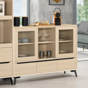 A1705-3 朵利斯4尺推門收納櫃 附活動隔板3片