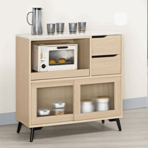 A1704-4 朵利斯3尺仿石面推門收納櫃下座