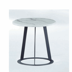 C285-6 16-06甜甜圈小茶几 棕花白石面