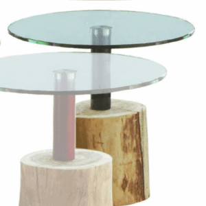 C286-17 NS0183原木小茶几 黑