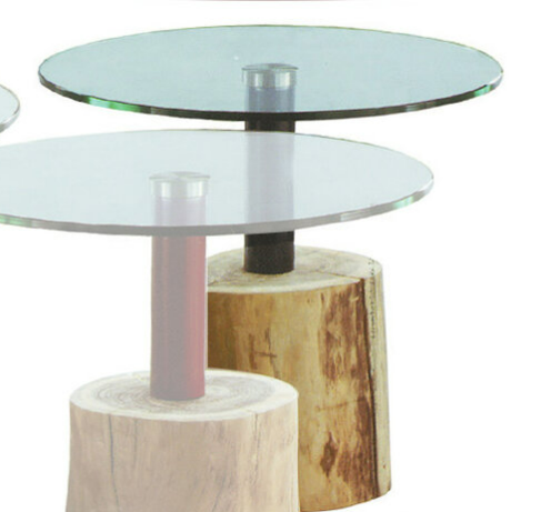 C286-17 NS0183原木小茶几 黑