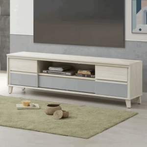 603-2海倫娜6尺推門電視櫃 (附2片活動隔板.1個電線孔)