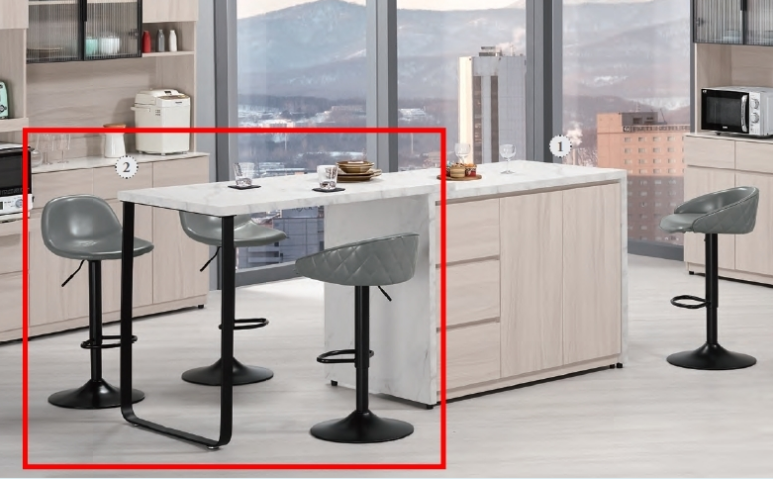 A1709-3 里斯特L型桌面架