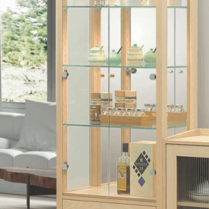 E279-2 喬伊原木色2.2尺展示櫃