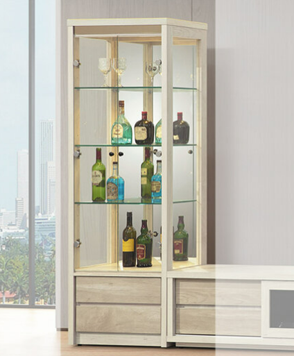 E280-2 2.2尺展示櫃 LED-黃 線上開關