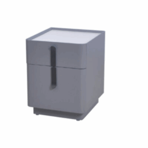 H419-3 LS-66深灰床頭櫃 玻璃