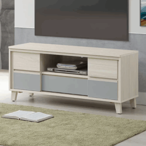 603-4 海倫娜4尺推門電視櫃 (附2片活動隔板.1個電線孔)