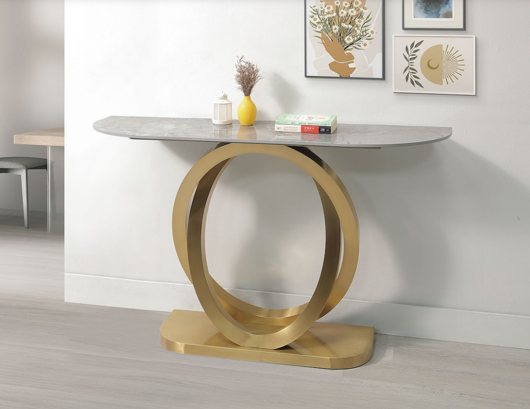 A375-02仙蒂拉4尺岩板玄關桌