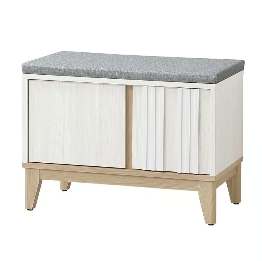 661-3洛蒂2.3尺坐式鞋櫃 (附2片活動隔板)(採用貓抓皮椅墊)