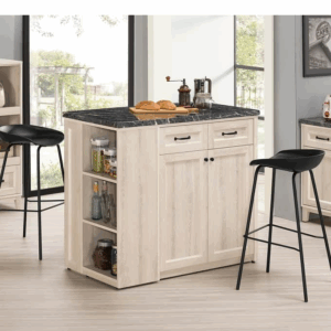 A1719-1 雪莉4尺中島型石面吧台桌 (附活動隔板2大.2小片)