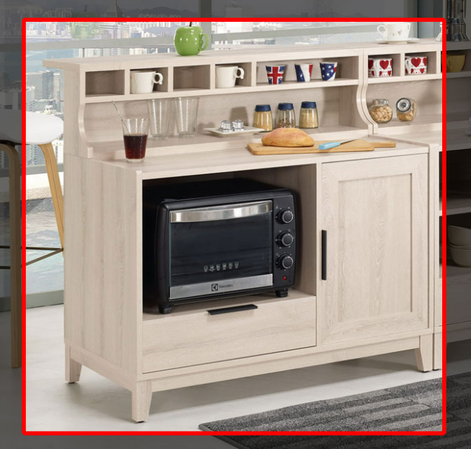 A1720-1 塔利斯3.3尺中島型吧台桌 (附活動隔板1片)