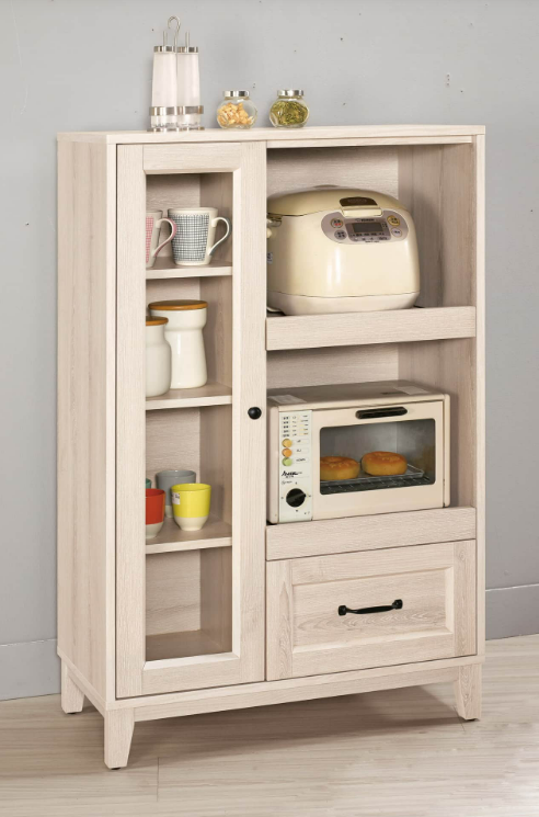 A1719-3 雪莉2.5尺餐櫃 (附活動隔板3片)