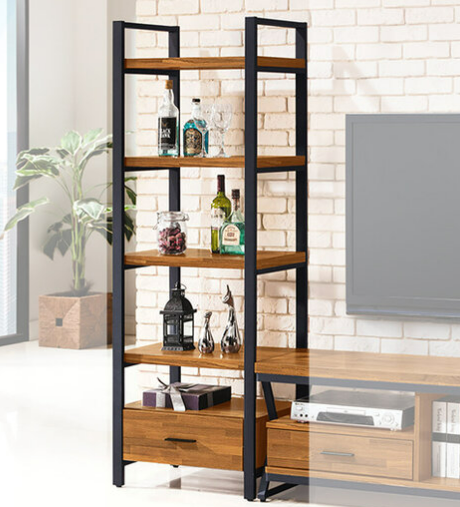 E290-7 工業風木心板2尺一抽書櫃