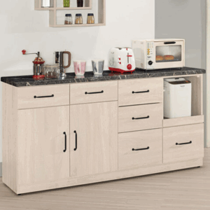 A1725-2羅傑5.2尺石面餐櫃   附活動隔板1片