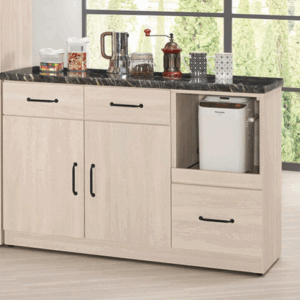 A1725-3 羅傑4尺石面餐櫃 附活動隔板1片