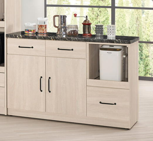 A1725-3 羅傑4尺石面餐櫃 附活動隔板1片