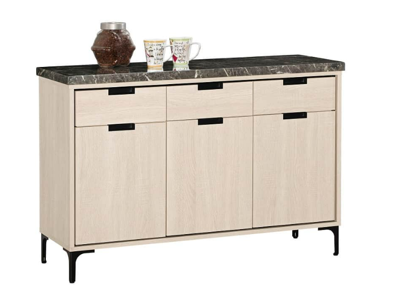 A1727-4 昆提斯4尺石面收納櫃下座 (附活動隔板1大1小片)