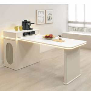 A411-02 布蘭達5尺岩板伸縮島台桌 寬150-180