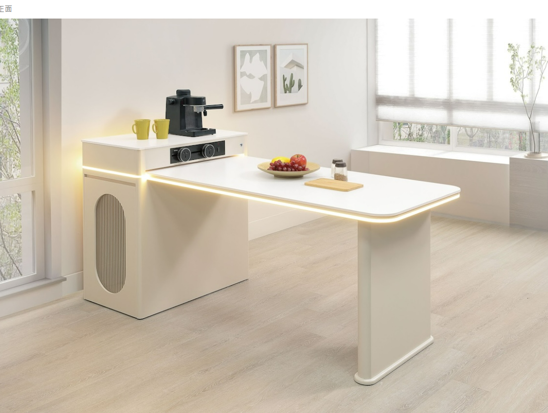 A411-02 布蘭達5尺岩板伸縮島台桌 寬150-180