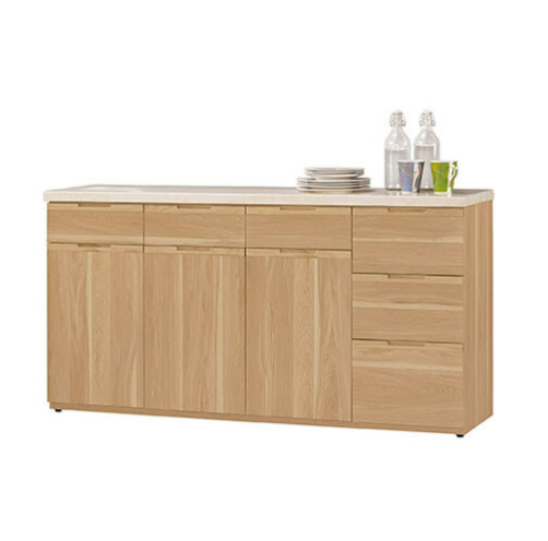 A1729-2 維克多5.2尺石面收納櫃下座 ⊙刀叉收納抽屜、 ⊙活動隔板1大1小片