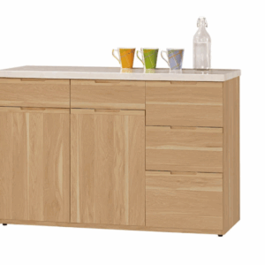 A1730-3 維克多4尺石面收納櫃下座 (附活動隔板1片) (附刀叉收納抽屜)