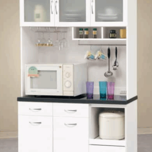 A1732-1 雅典娜4尺石面收納櫃 (附活動隔板1片) (附刀叉收納抽屜)