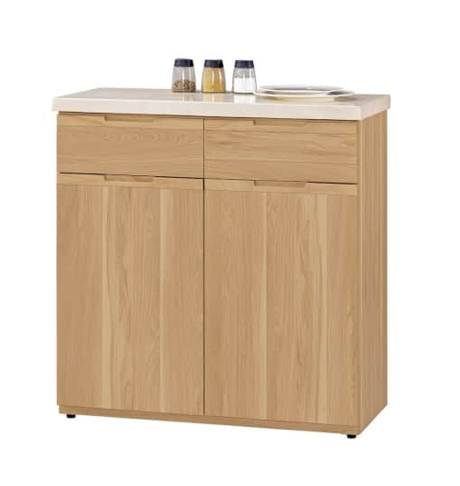 A1730-4 維克多2.7尺石面收納櫃下座 (附活動隔板1片) (附刀叉收納抽屜)