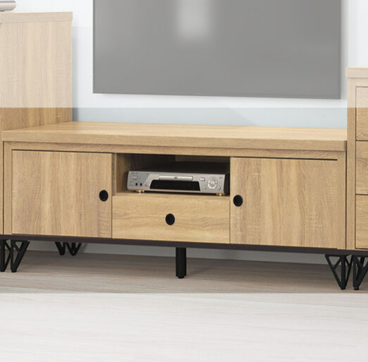 E310-2 5尺原切橡木色電視櫃