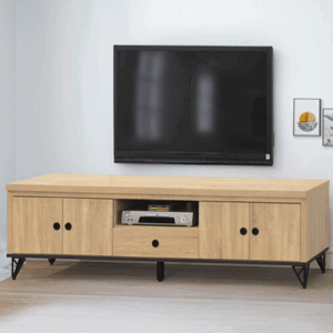 E310-5 6尺原切橡木色電視櫃