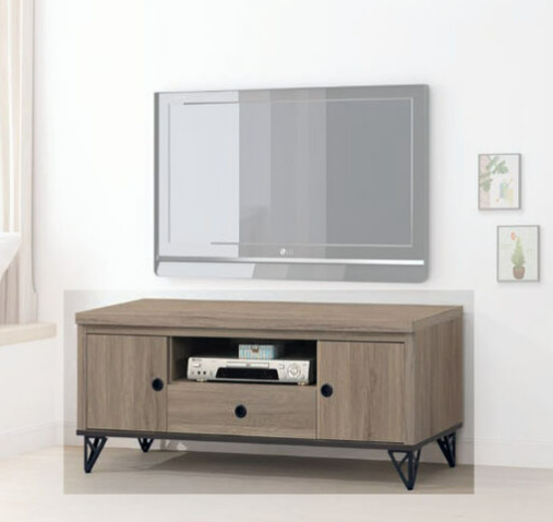 E309-10 4尺灰橡色電視櫃