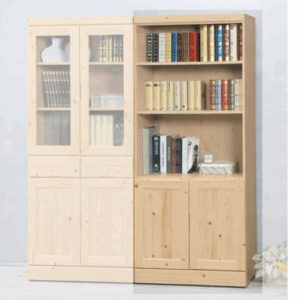 E311-6松木2.7尺開放下門書櫃