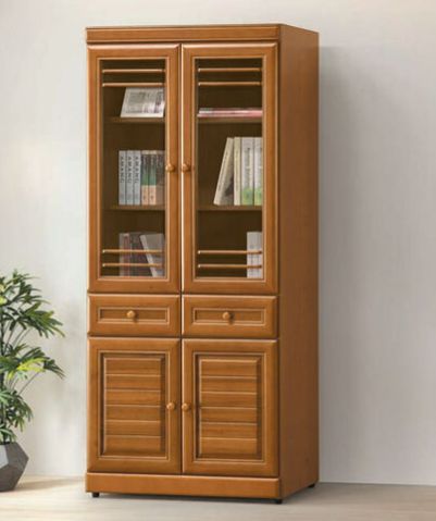 E311-3 樟木中抽書櫥