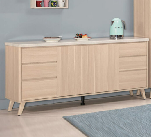 A1735-2 克萊爾6尺石面餐櫃附活動隔板2片