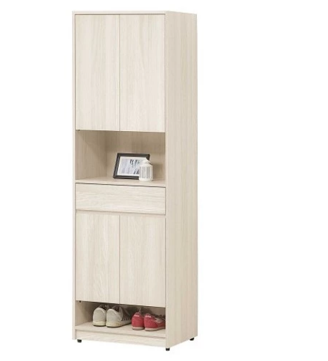 672-4潔妮詩2尺長門隔間櫃 (附4片活動隔板)