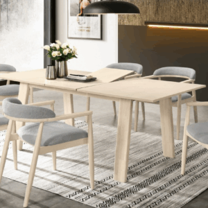 A1737-1 喬伊絲6.6尺多功能蝴蝶餐桌 洗白色