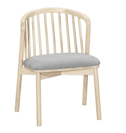 A1869-1 喬麗娜餐椅 布 實木 洗白色 坐高47公分