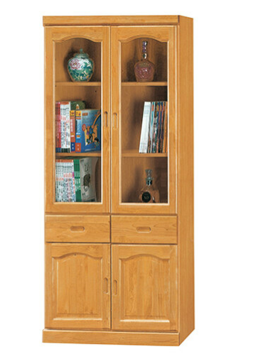 E312-2 正赤陽2.7尺中抽書櫃 隔板木心板