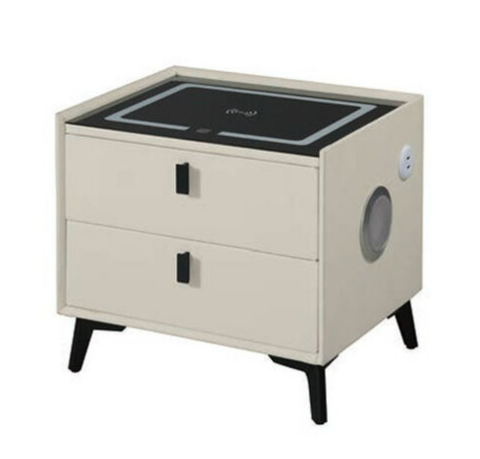 A1312-3 史丹尼1.7尺智能床頭櫃 白色