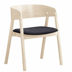 A1869-4 多米尼餐椅布實木 洗白色 坐高44.5公分