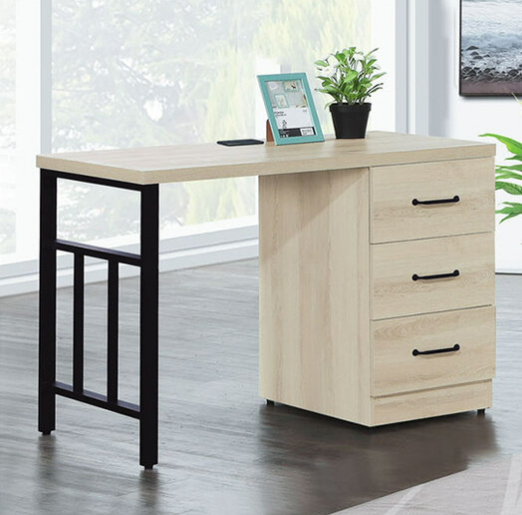 E340-3橡木白4尺書桌