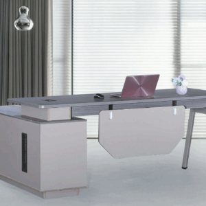 C337-1 A001 6尺L型辦公桌 含側櫃