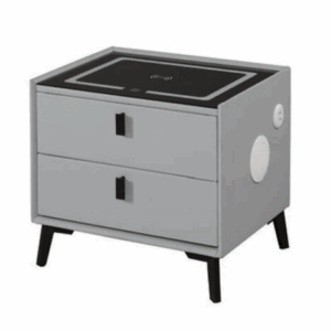 A1312-4 史丹尼1.7尺智能床頭櫃 淺灰