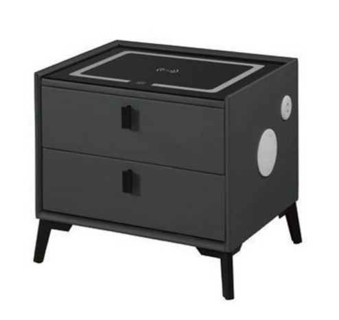 A1312-1 史丹尼1.7尺智能床頭櫃 深灰