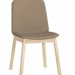 A1869-6 根尼餐椅 皮 實木 洗白色 坐高45.5公分