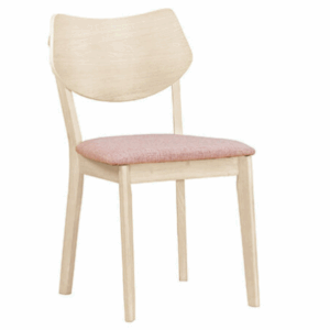 A1869-10納維勒餐椅 布 實木 洗白色   坐高47公分